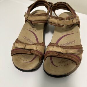 Abeo Goleta Sandals Brown Size 7 N Narrow
